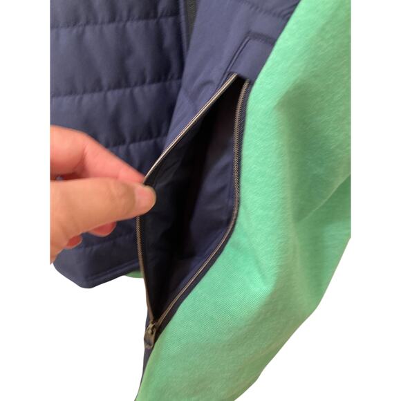 RLX Ralph Lauren Performance Hybrid Golf Vest Full Zip Navy/Green Size XXL NWT - Picture 11 of 16